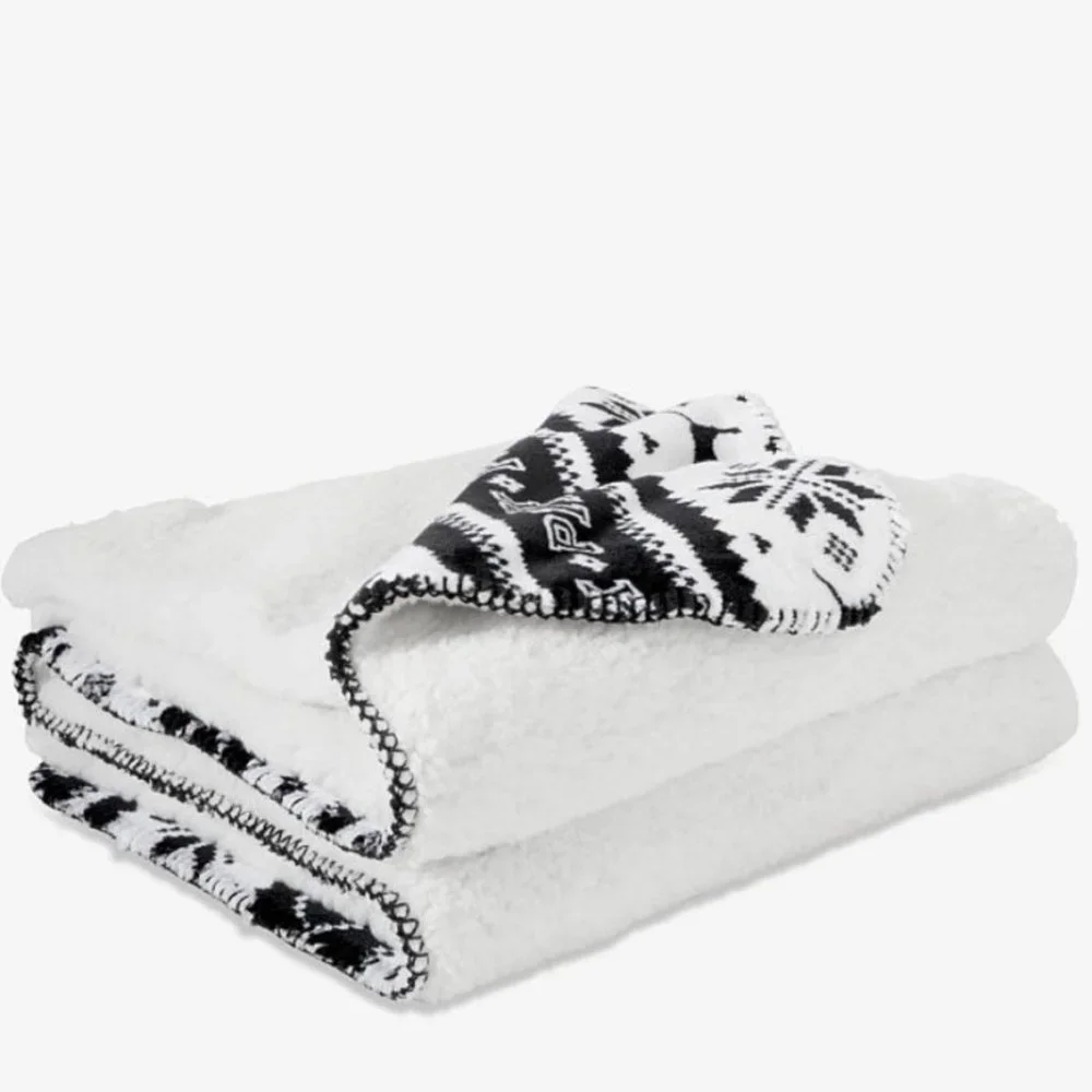 Victoria's Secret PINK Fair Isle Sherpa Blanket
